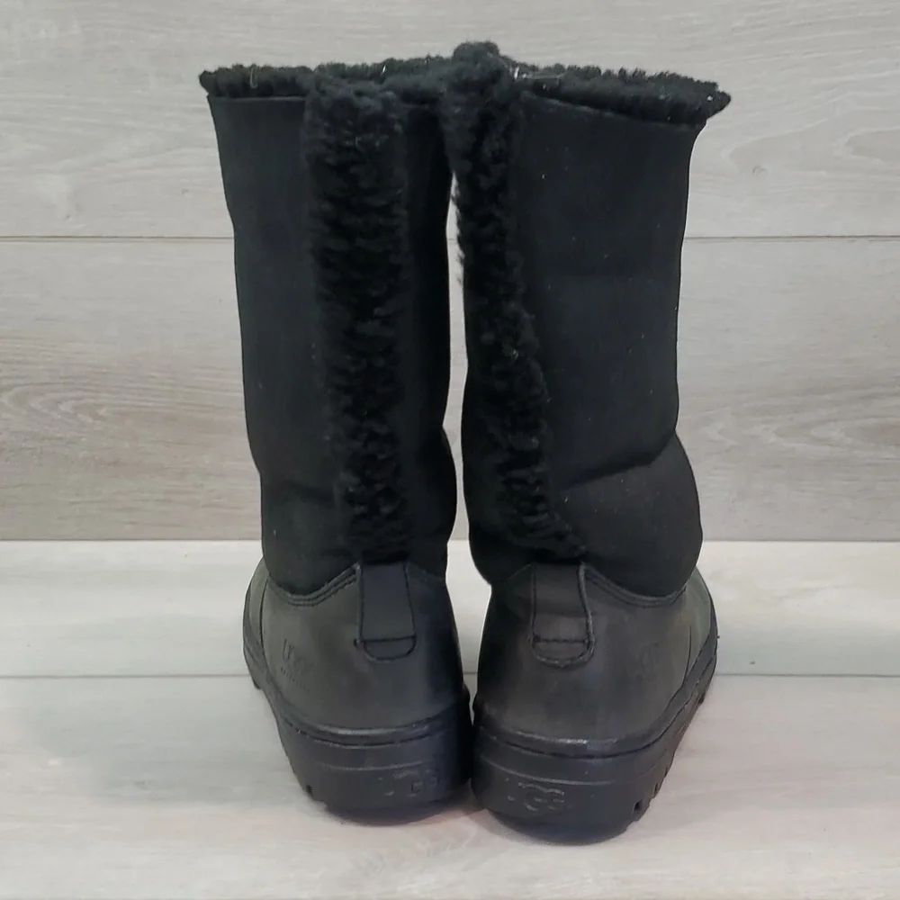 Ugg Australia Women Comfort 5303 Leather boots sheepskin shoes sz 5
